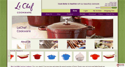 Desktop Screenshot of lechefcookware.com